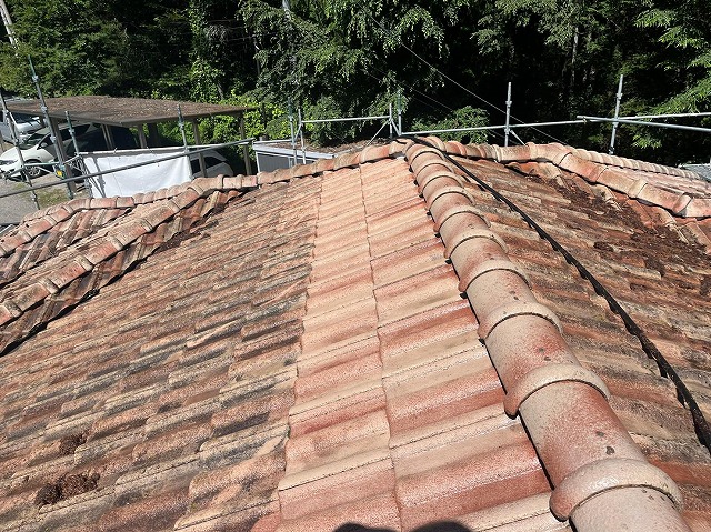 鳴沢村　屋根塗装工事